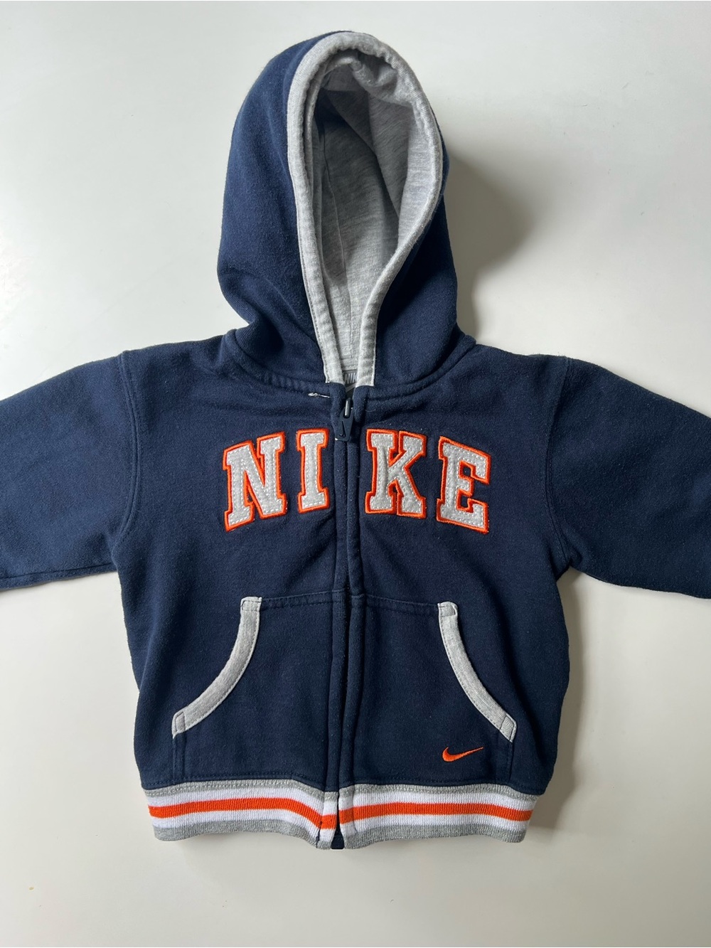 Y2K Nike Baby Boy Zip-Up Hoodie 12M